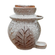 Pickle pot with pliers, varnished leaf pattern, 60's years