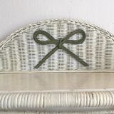 80s rattan shelf