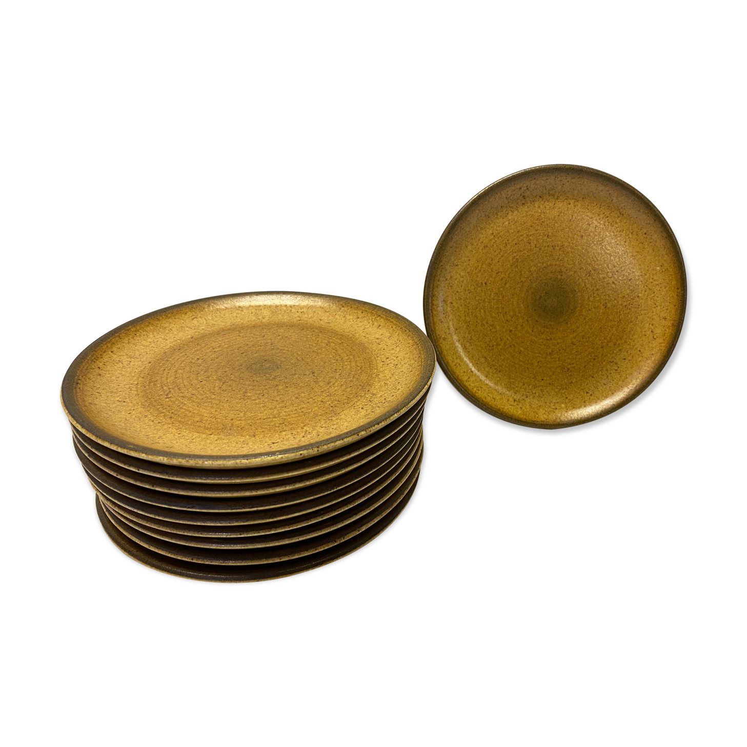 Set of 10 Longchamp sandstone plates