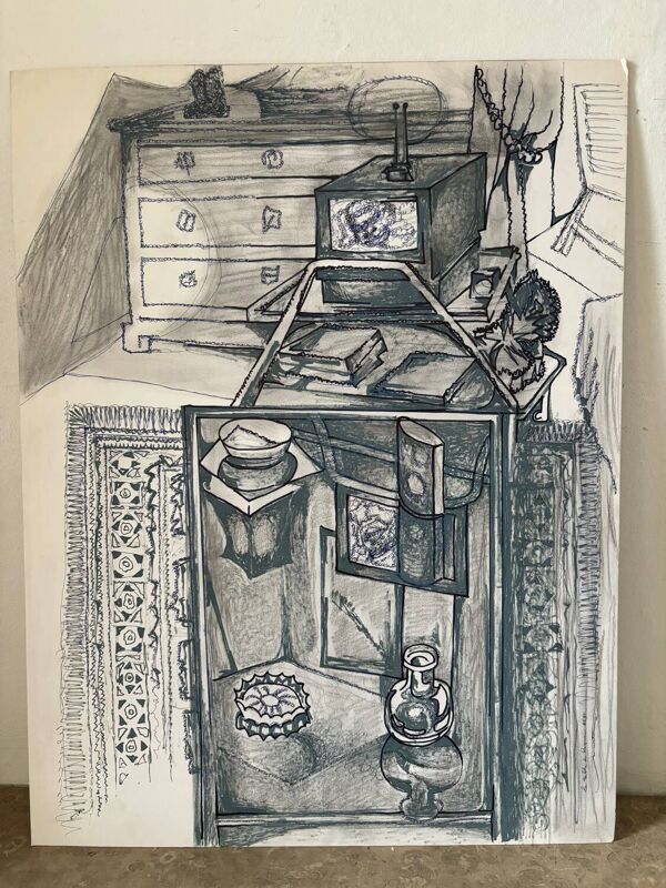 Scène d’intérieur signée Martin