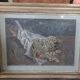 Still life by Giuseppe Manfredi, oil on cardboard, 20th century