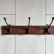 Carved Art Nouveau Coat Rack in Carved Oak