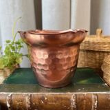 Cache-pot en cuivre Villedieu