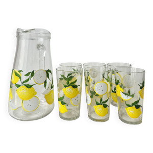 ensemble citronnade vintage - verres