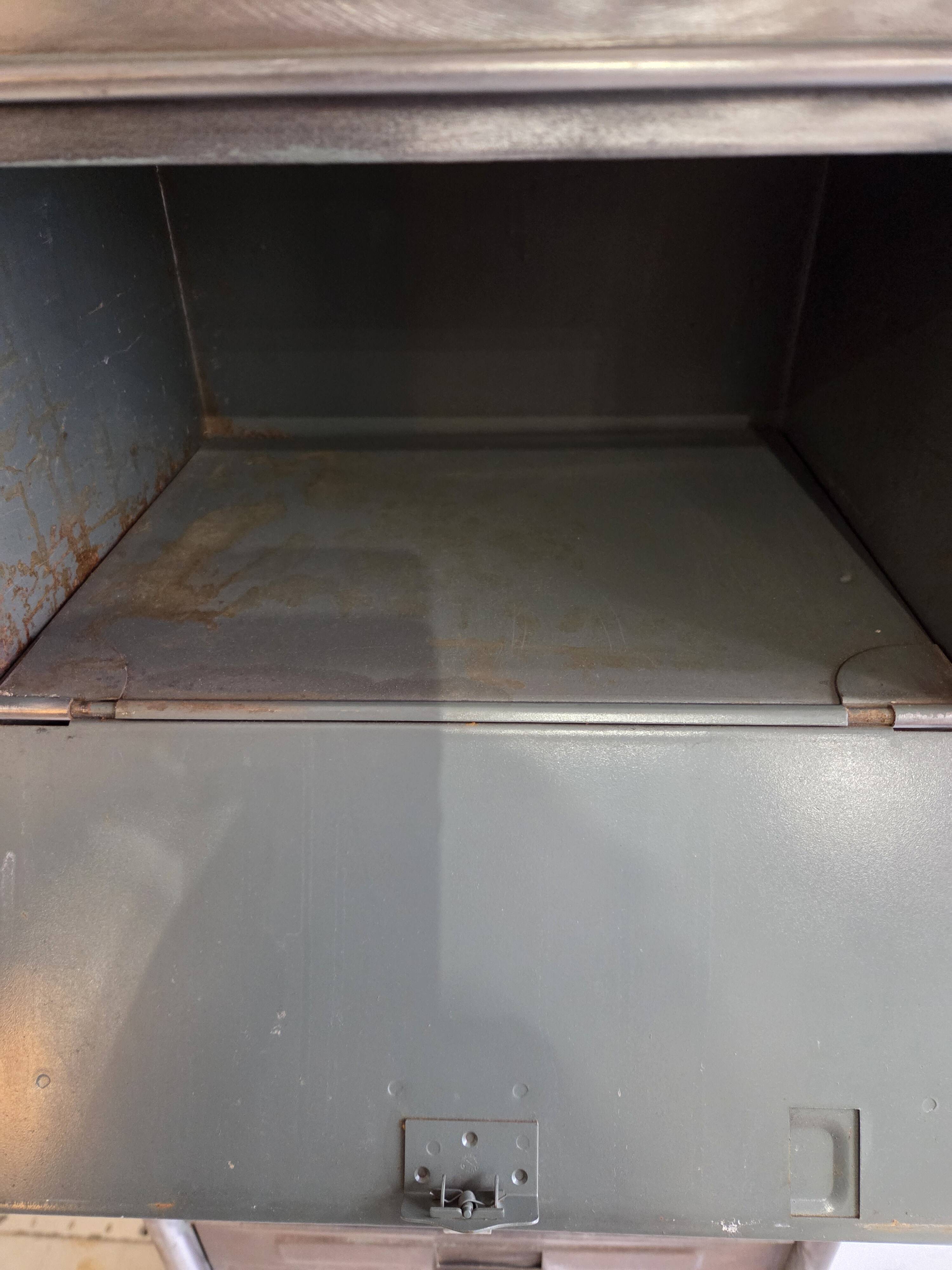 steel locker with flaps