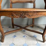 Regency armchair with stretcher