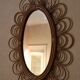 Rattan mirror