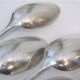 10 silver plated metal table spoons