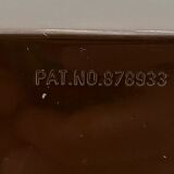 Side table lamp - space age night lamp - plastic cube nostalgic decor