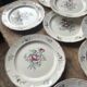Set of 10 flat plates Villeroy & Boch – bucolic design – 24.5 cm