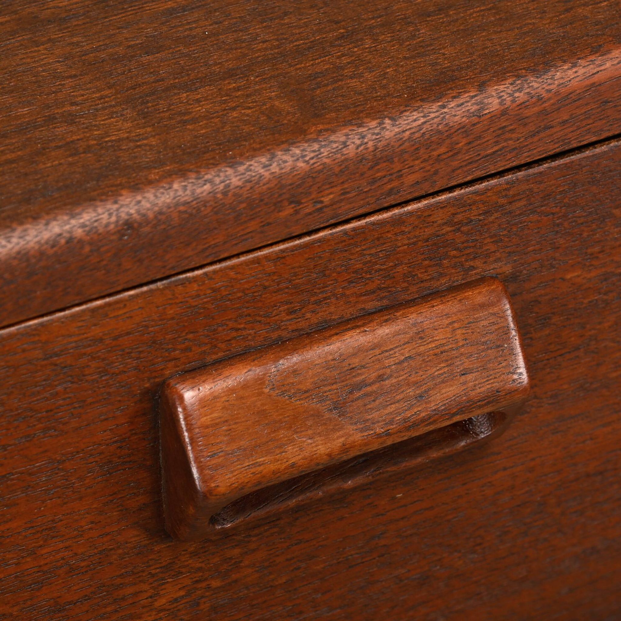 Commode en teck et hêtre de Børge Mogensen, Søborg Møbler