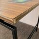 Vintage coffee table in wood and metal years 60/70
