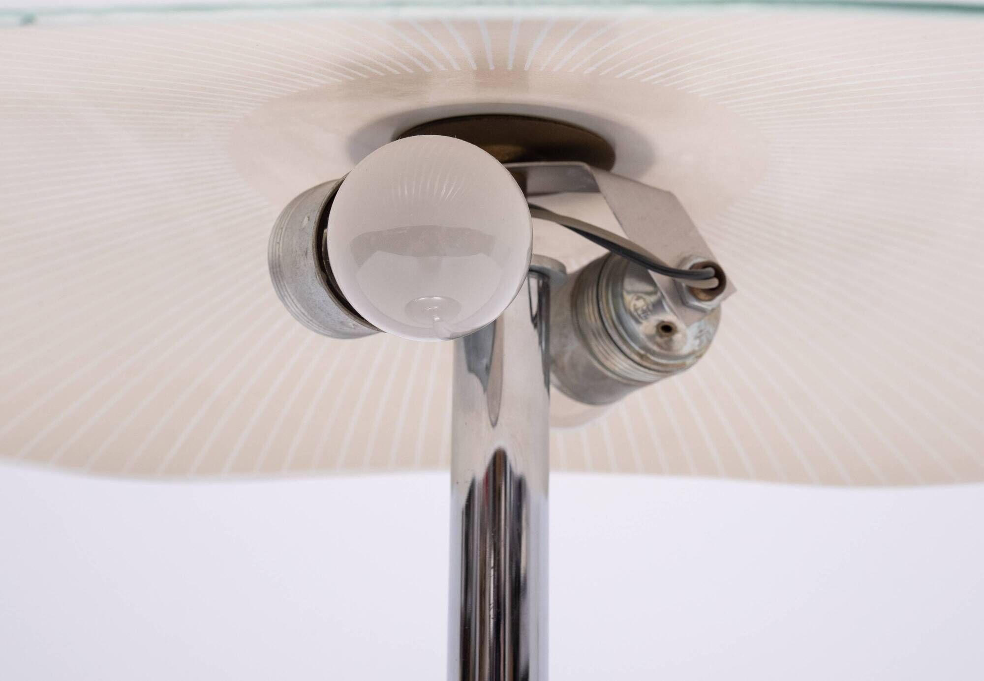 Art Deco style Table Lamp Large Oval Glass shades Germany