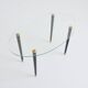 Coffee table / Oval side table vintage 1950s