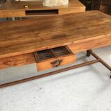 19th-century cherry farm table