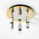 80s Post-Modern Ceiling Lamp by Schmidt Leuchtenfabrik, in brass and chrome