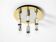 80s Post-Modern Ceiling Lamp by Schmidt Leuchtenfabrik, in brass and chrome