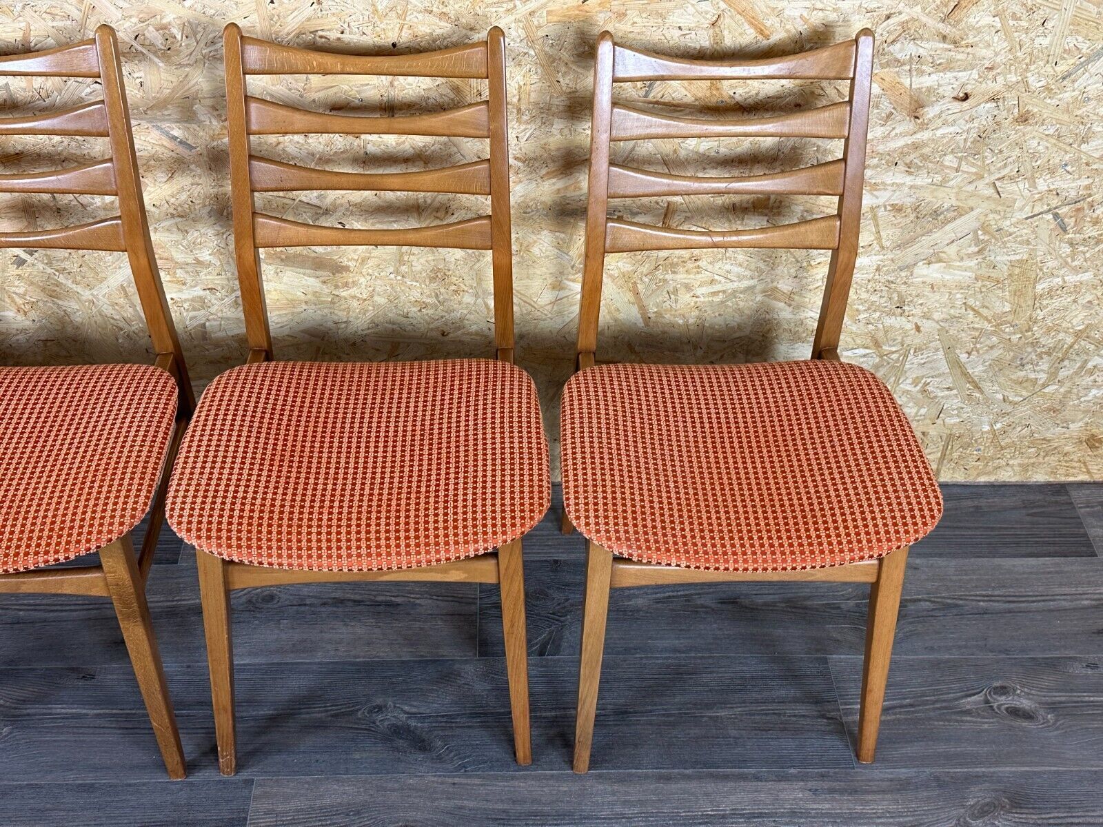 4x 60s 70s dining chair dining chair mid century Danish modern design