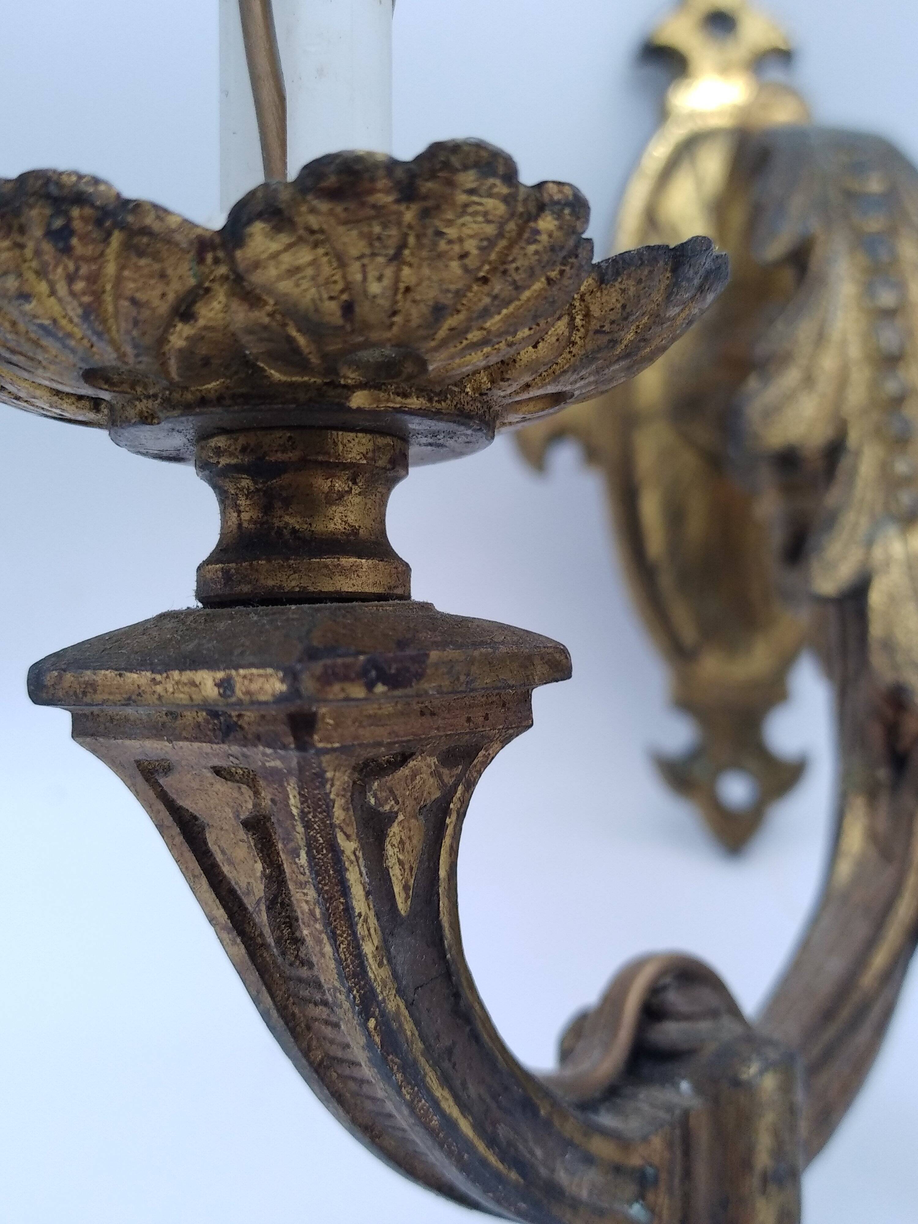 Bronze wall lights