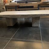 Travertine coffee table