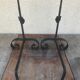 Former Pair De Landiers A Cremailier Fer Forged Cintré - Vintage Brooch Door