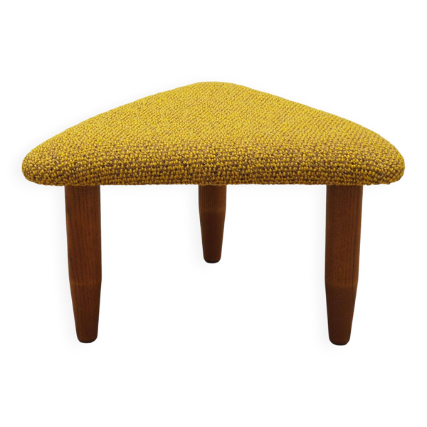 Pouf moutarde, design danois, années 1990, production : Danemark