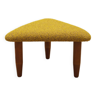 Mustard footstool, Danish design, 1990s, production: Denmark