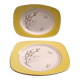 Set of 2 vintage earthenware dishes from Salins