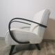 Fauteuil blanc par Jindrich Halabala, années 1940