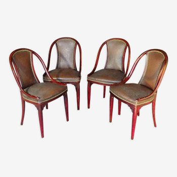 Série de 4 chaises par Otto Prutscher pour Thonet 1925 - n°a 845