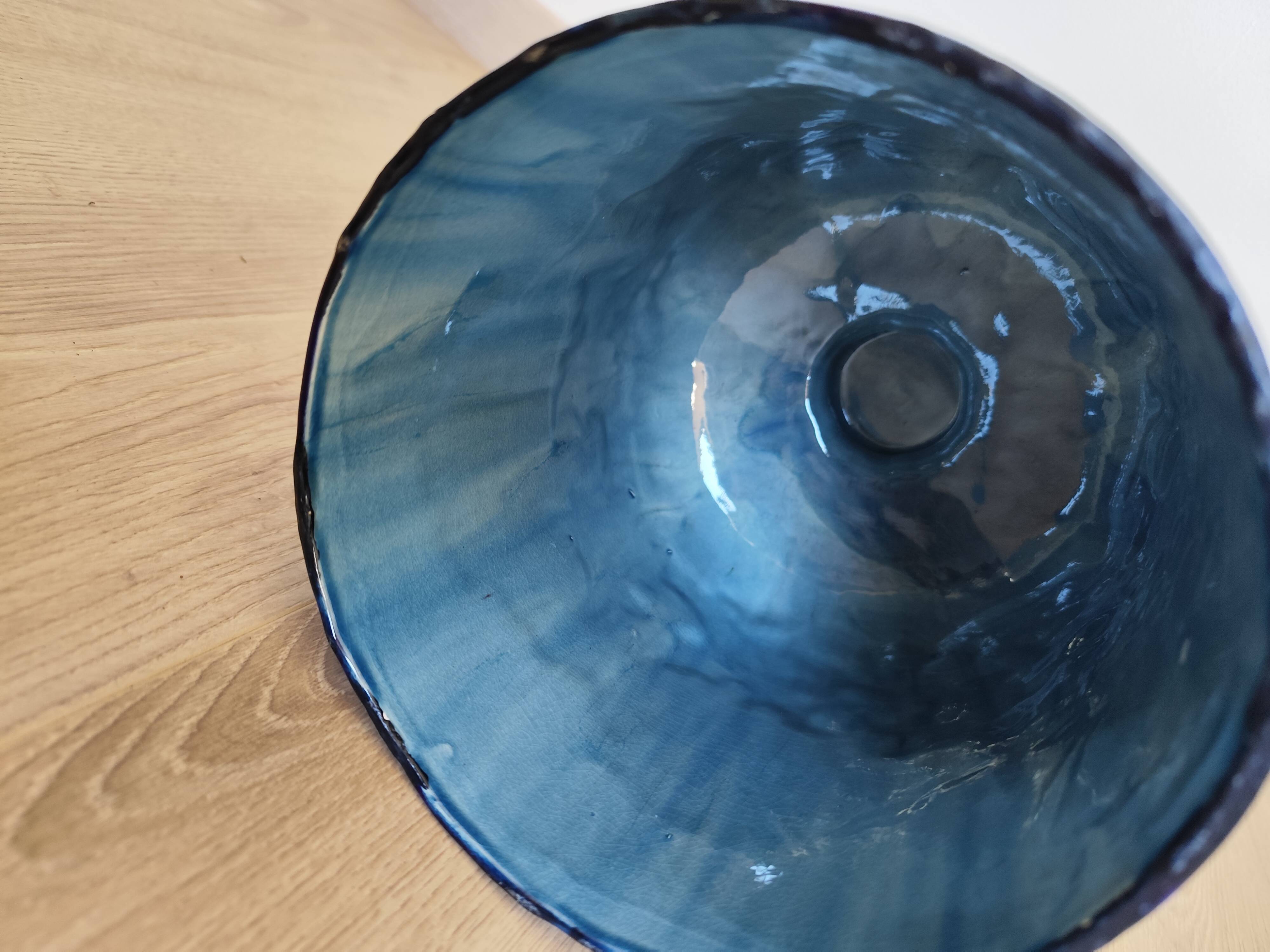 Antique Victorian Art Majolica Earthenware Cheese Cover with Dish