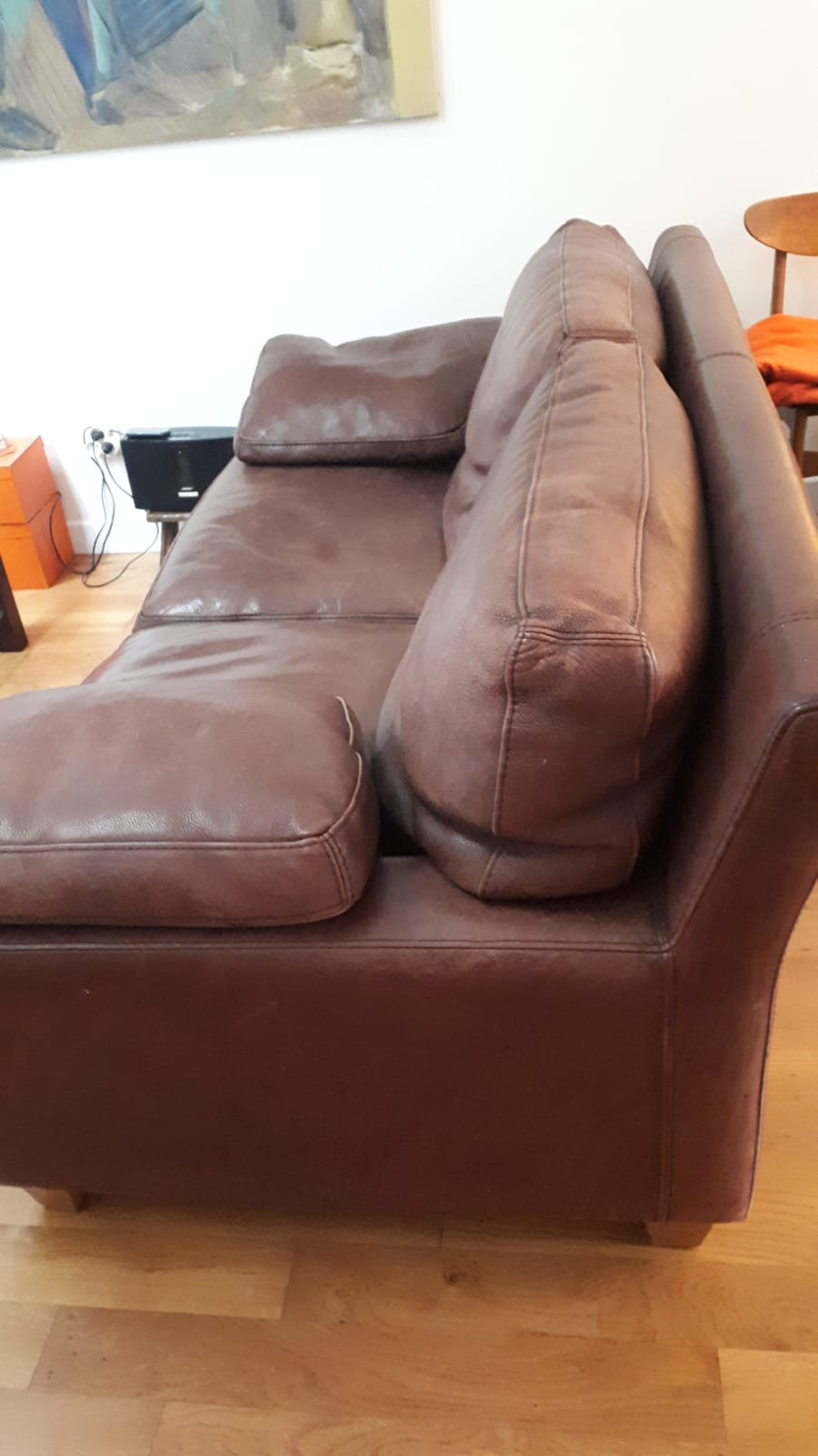 Duvivier leather sofa