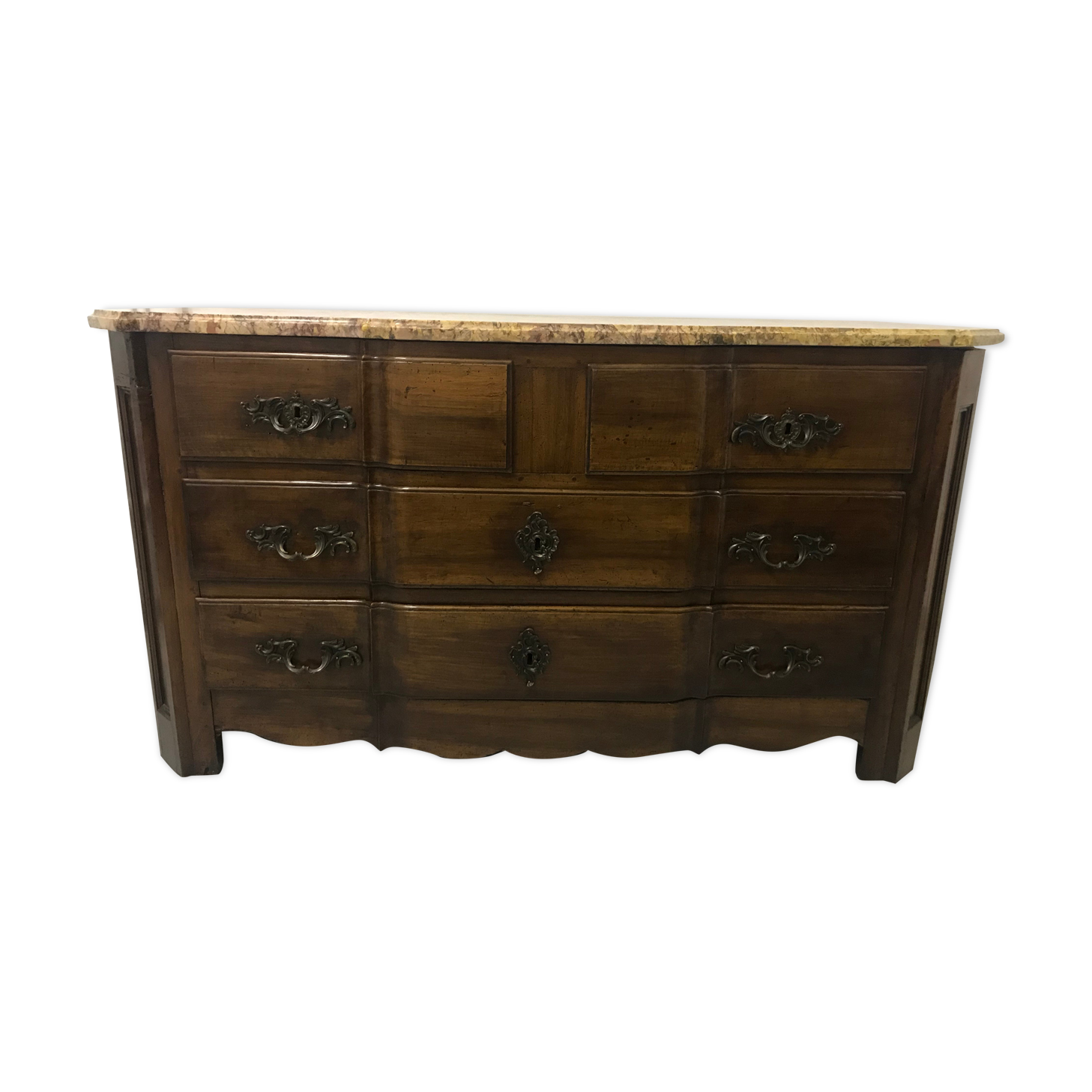 Dresser period Louis XIV walnut