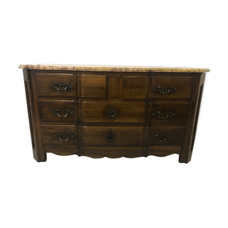 Commode époque Louis XIV noyer