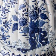 Antique Delft Style Blue and White Ceramic Table Lamp by Samson, circa 1880-1910