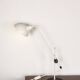 Tilting desk lamp in white metal 1960.