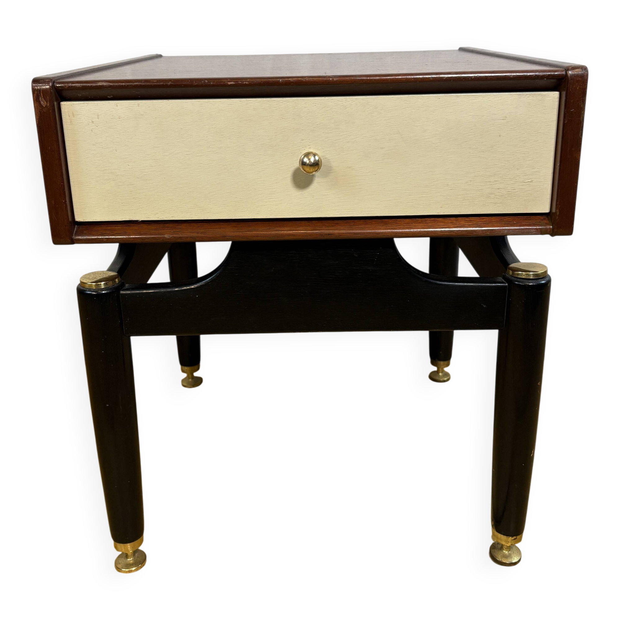 Mid-Century Retro Vintage Teak Side Table by G Plan Librenza “White China"