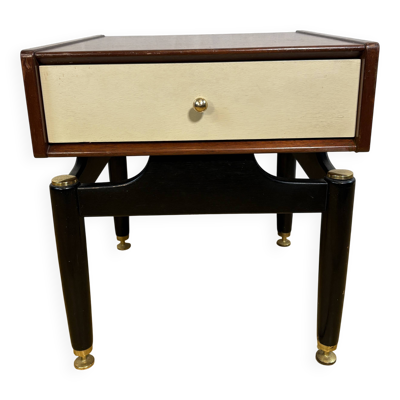 Table d'appoint en teck vintage rétro du milieu du siècle par G Plan Librenza ''White China