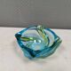 Beautiful ashtray in multicoloured glass. We guess Italy, 1980s.
