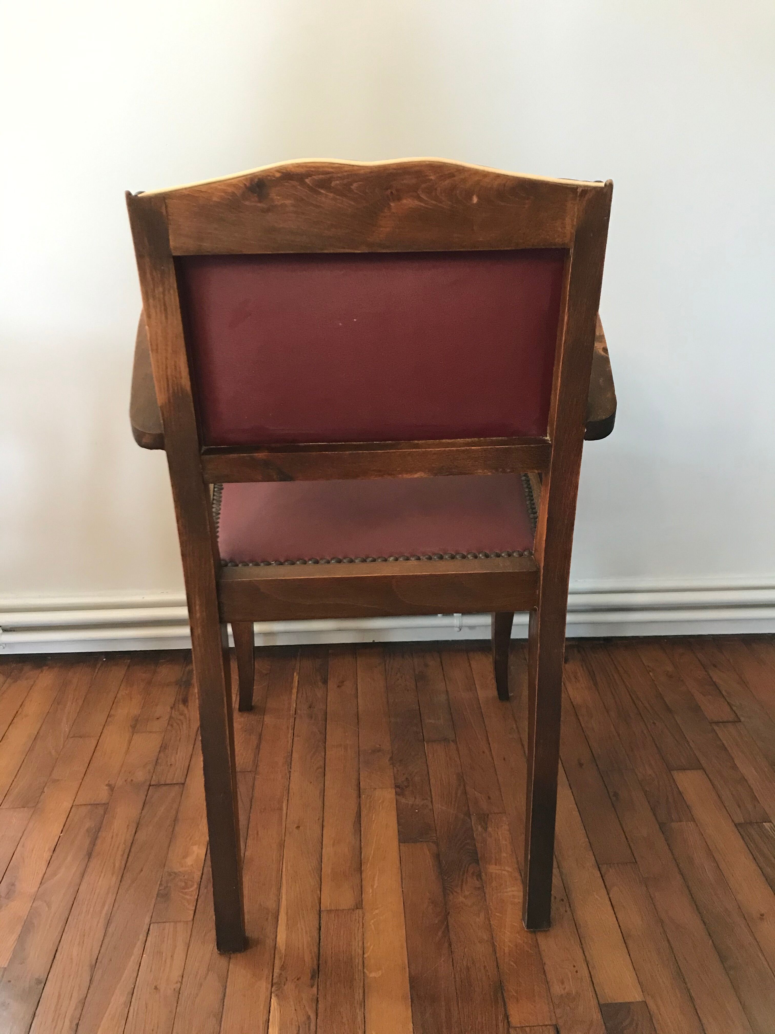 Pair of bridges art deco armchairs