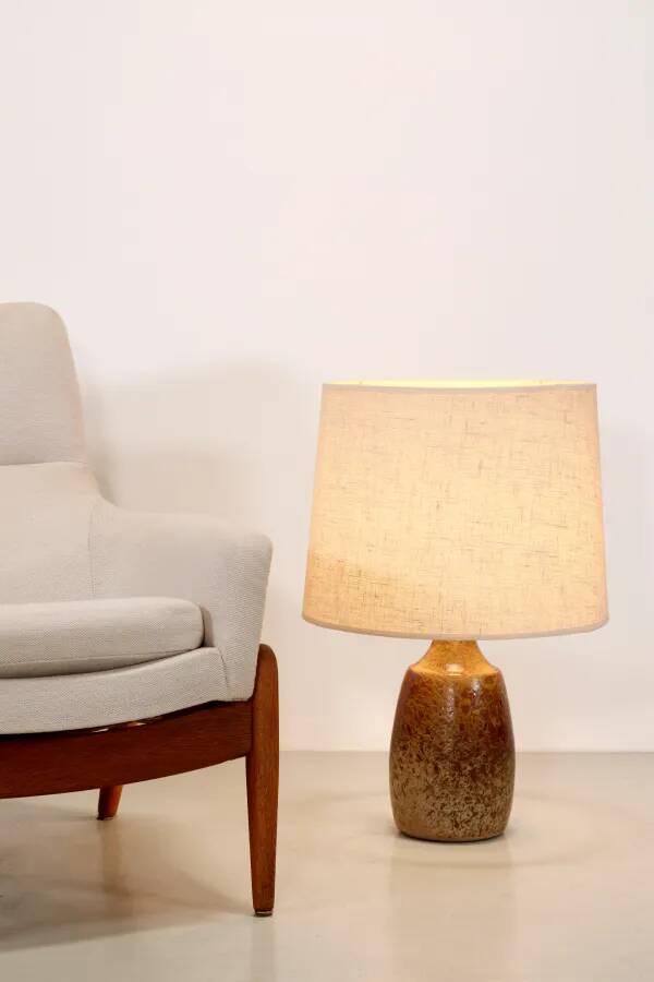 Large Ceramic table lamp by Frank Milo for Tromborg, model 566