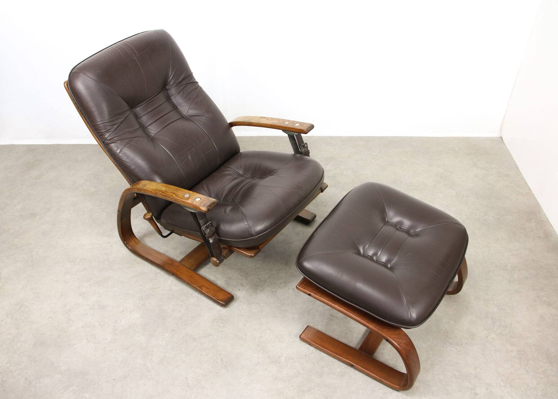 The Panter Leather Lounge Set by Arnt Lande for Westnofa, 70s
