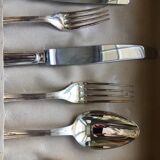 Cristofle silver metal cutlery set