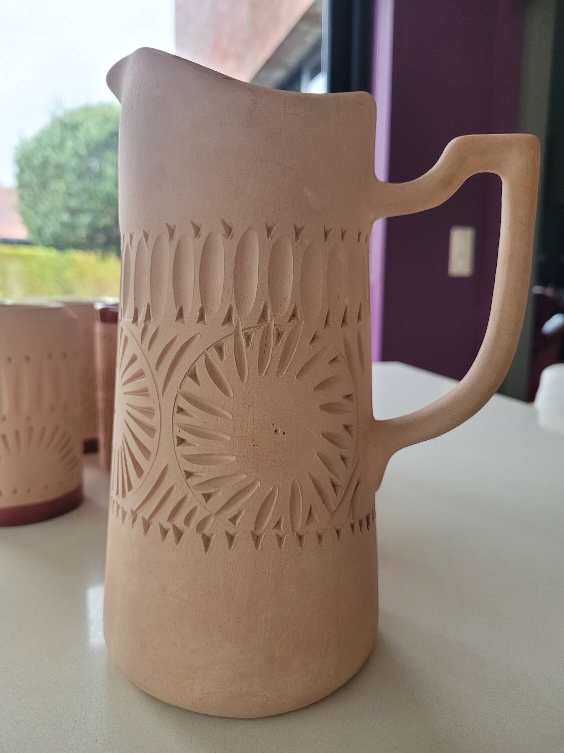 Terracotta orangeade service