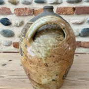 Ancient stoneware jar with two handles – late 19th / early 20th century