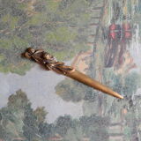 Art Nouveau brass paper cutter