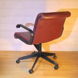 Pair of leather armchairs by Richard Sapper for Knoll