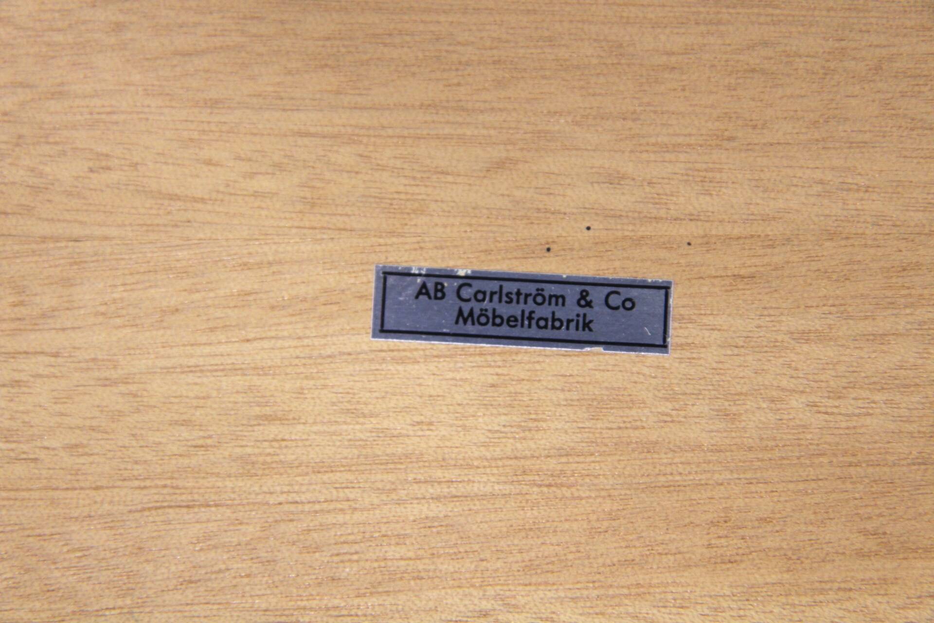 Table de chevet scandinave en teck Carlström Suède 1960