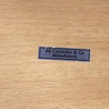 Table de chevet scandinave en teck Carlström Suède 1960