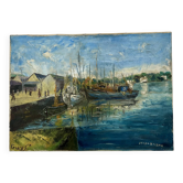 Original oil by Guy Pennamen – Concarneau, Brittany